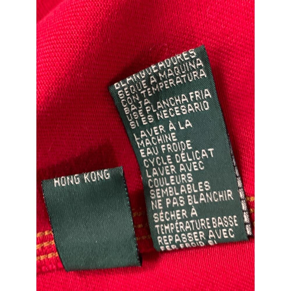 RALPH LAUREN JEANS Co Jacket Womens Red Denim Barn Chore Ranch Coat Cotton P/P - Picture 10 of 10